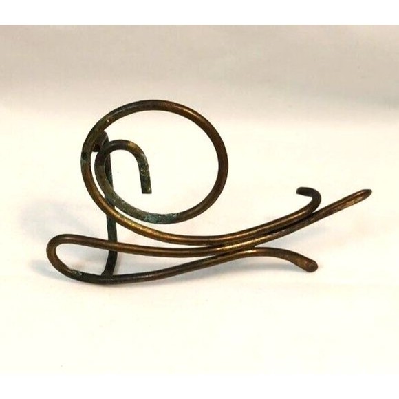 Vintage Hand made wire brass belt buckle 4.5" long - Picture 1 of 5
